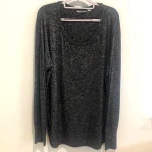 Athleta Gray and Black Light Sweater Tunic - size XL